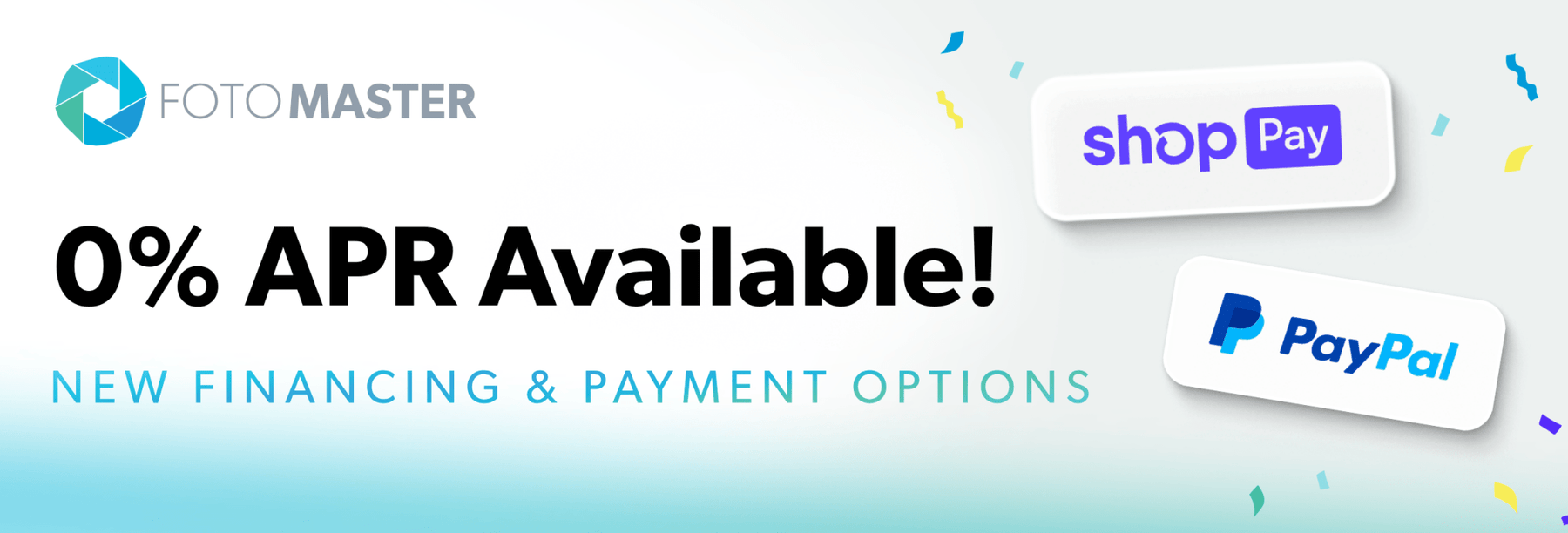 New Financing & Payment Options Available with 0% APR!