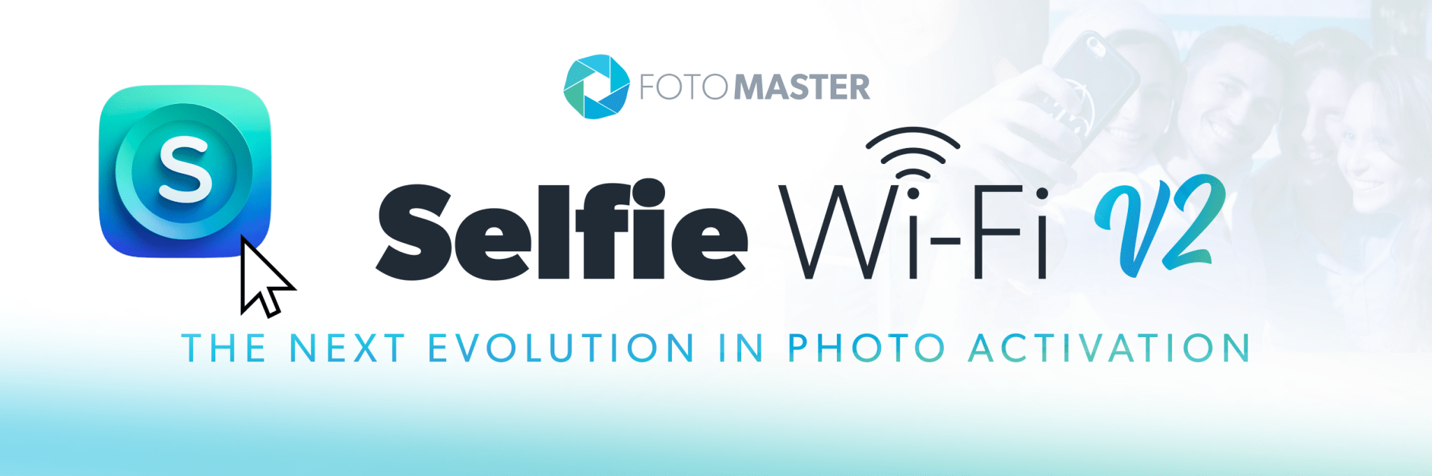 Promotional banner for the launch of the new Selfie Wi-Fi V2.