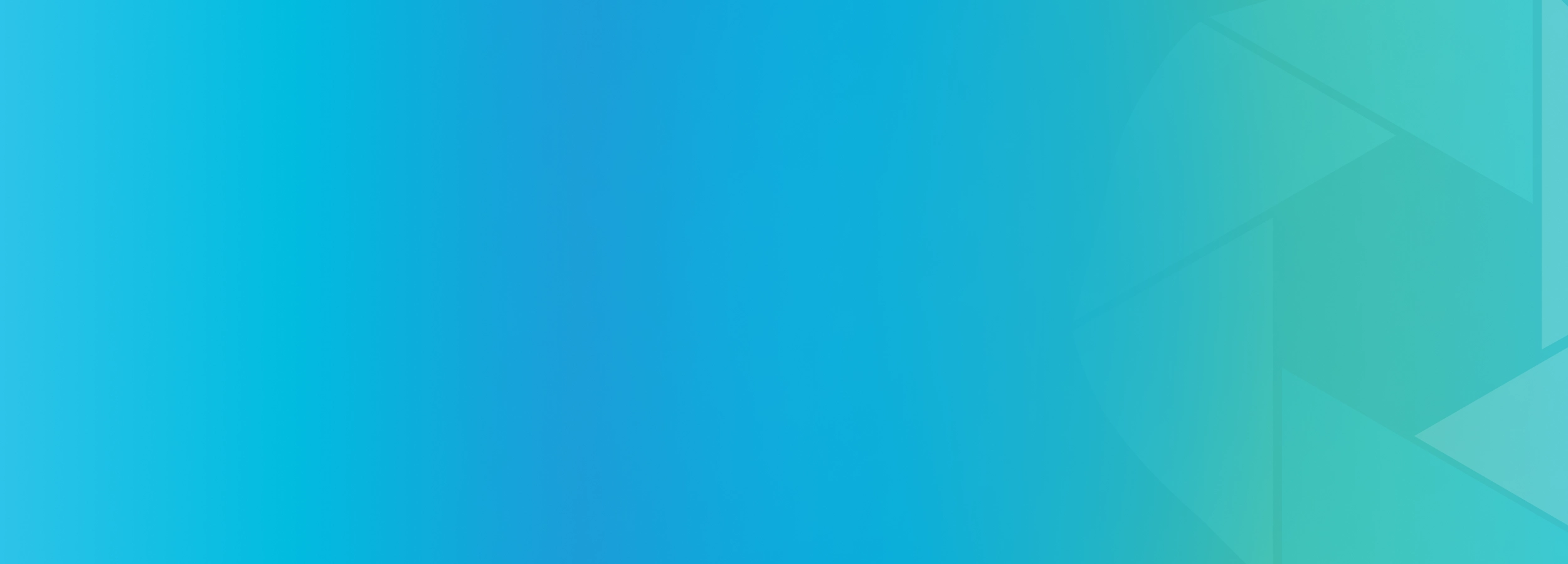 Abstract gradient background in blue and teal with subtle geometric shapes.