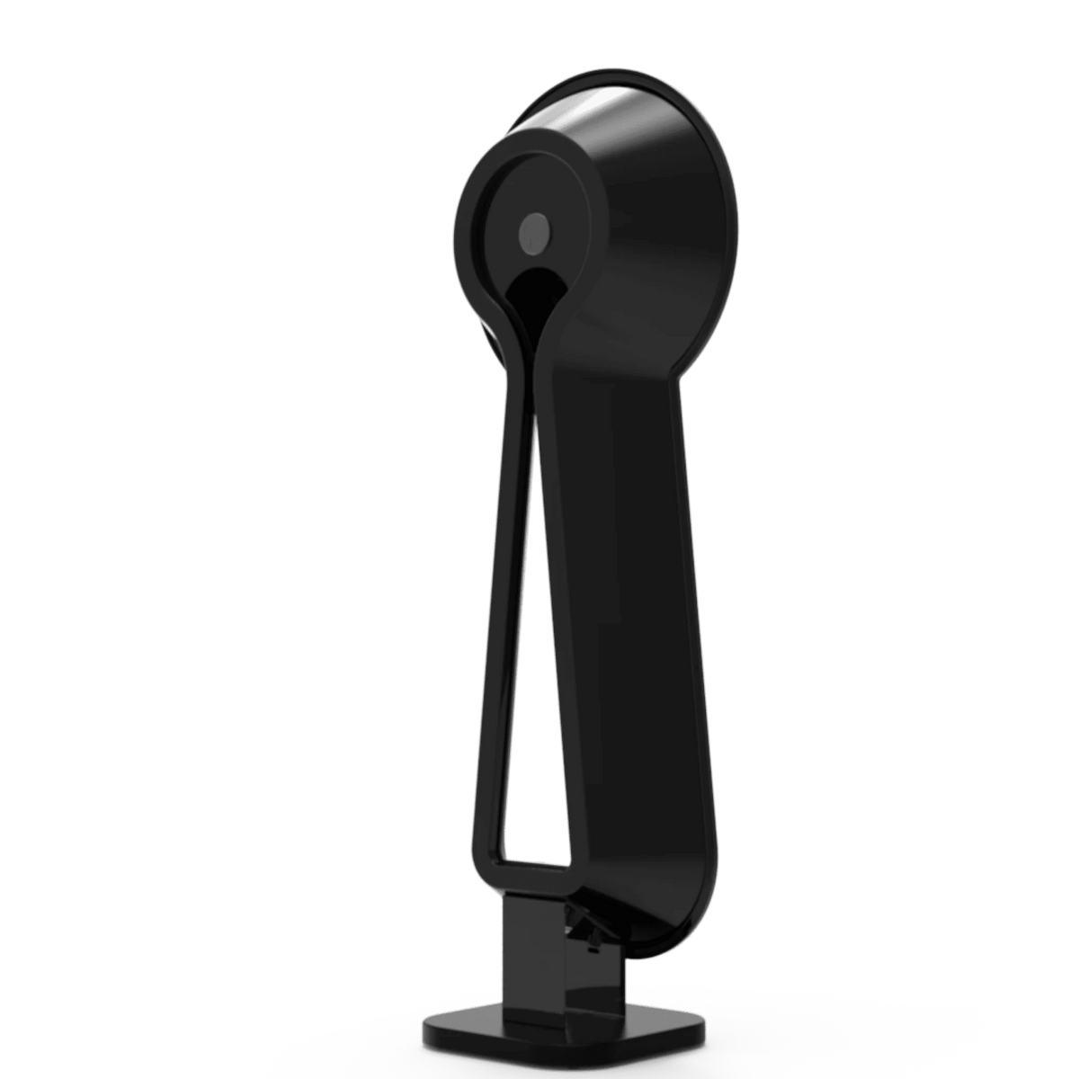 Pylon iPad Booth: portable ipad photo booth with customizable logo and vibrant LED ring.