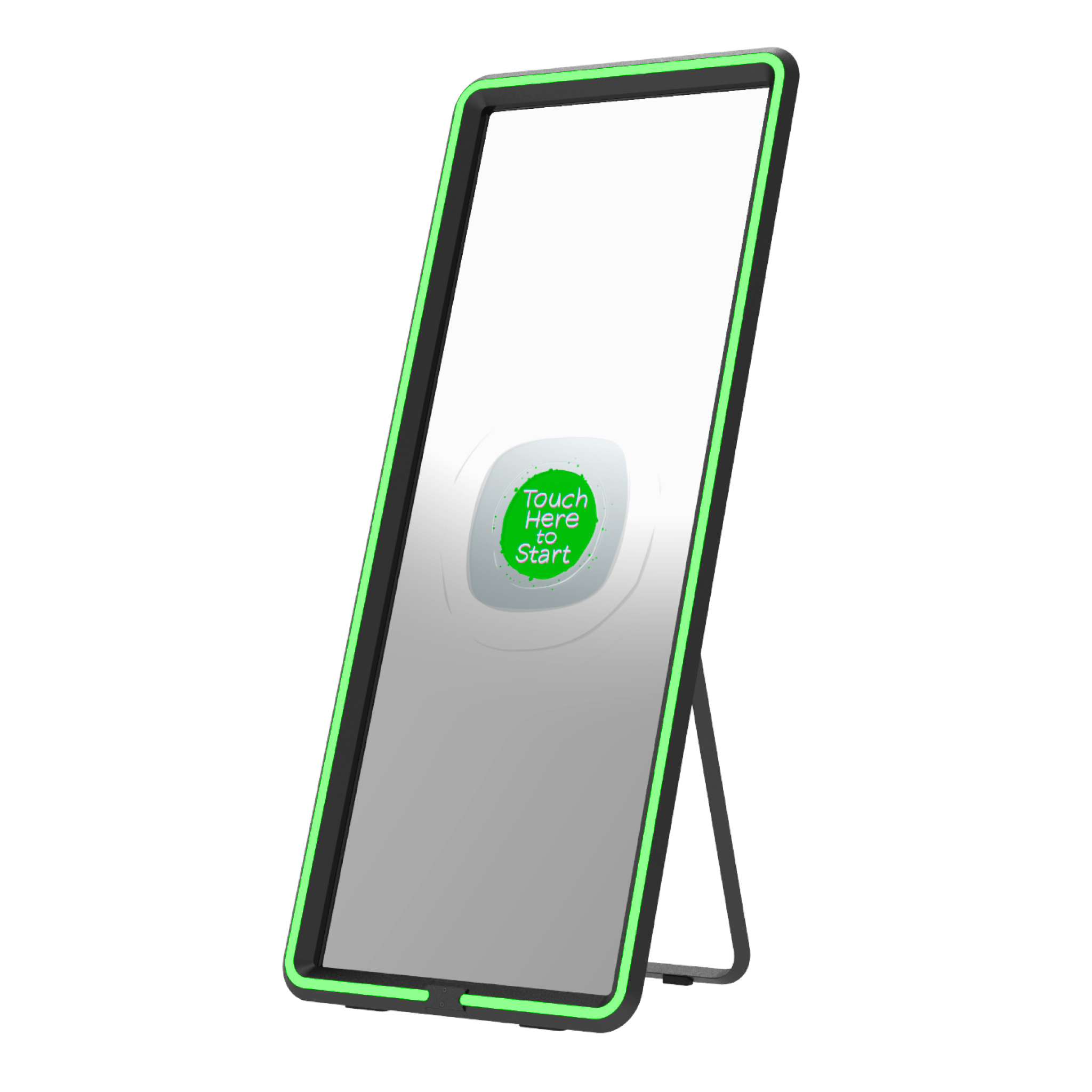 Modern Razor - portable mirror photo booth with a colorful