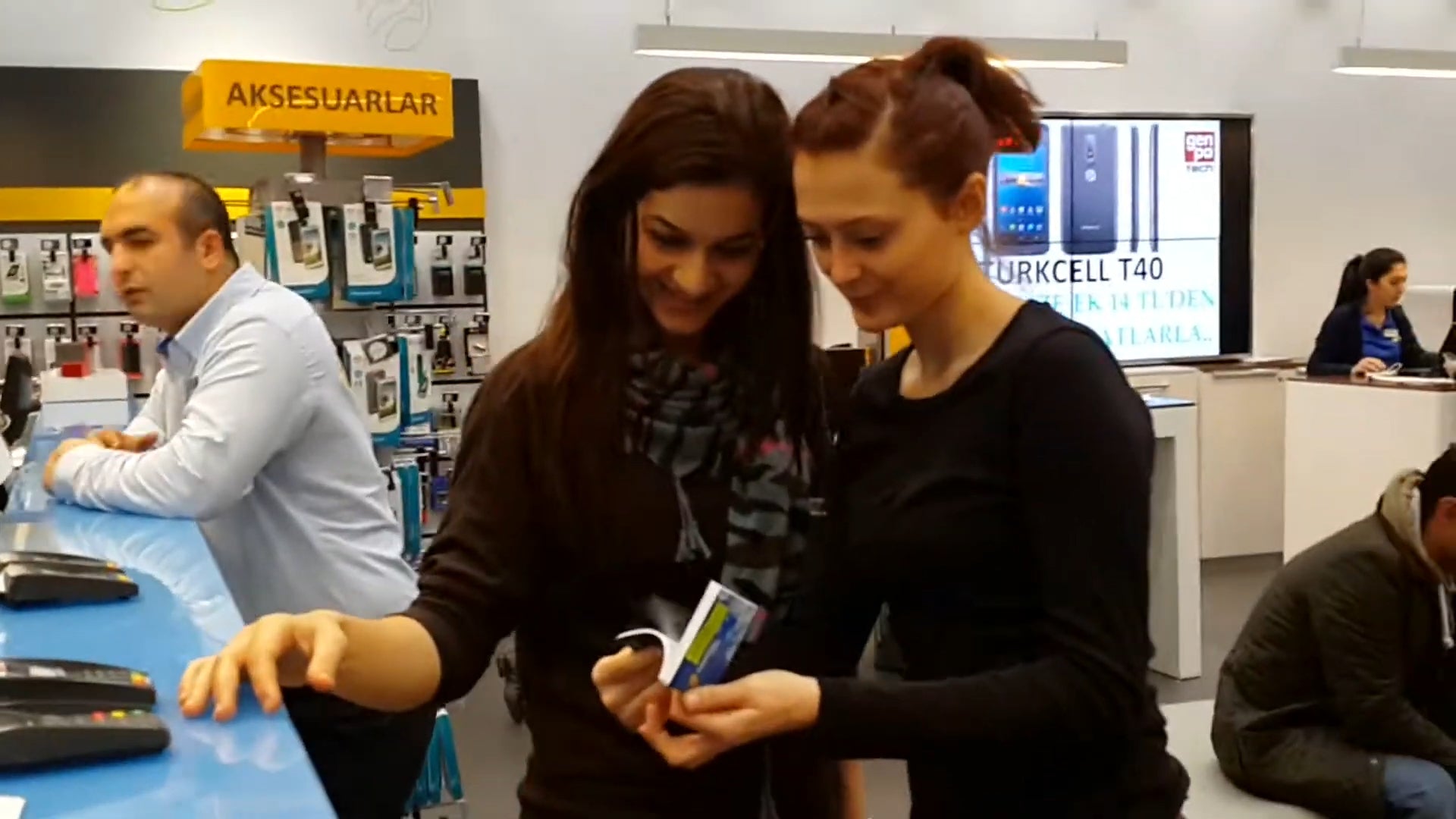 Video Flip at A Store Event