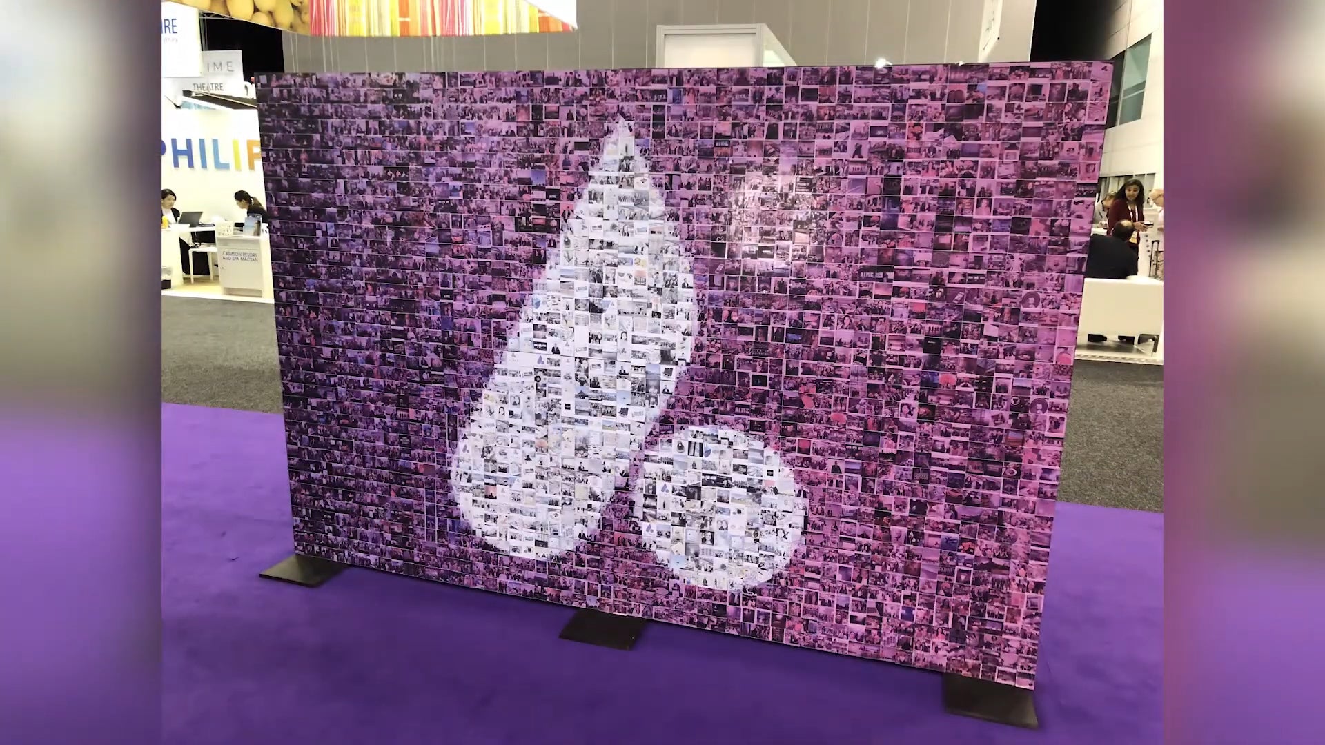 Photo Mosaic Wall at a AIME 2018 Event