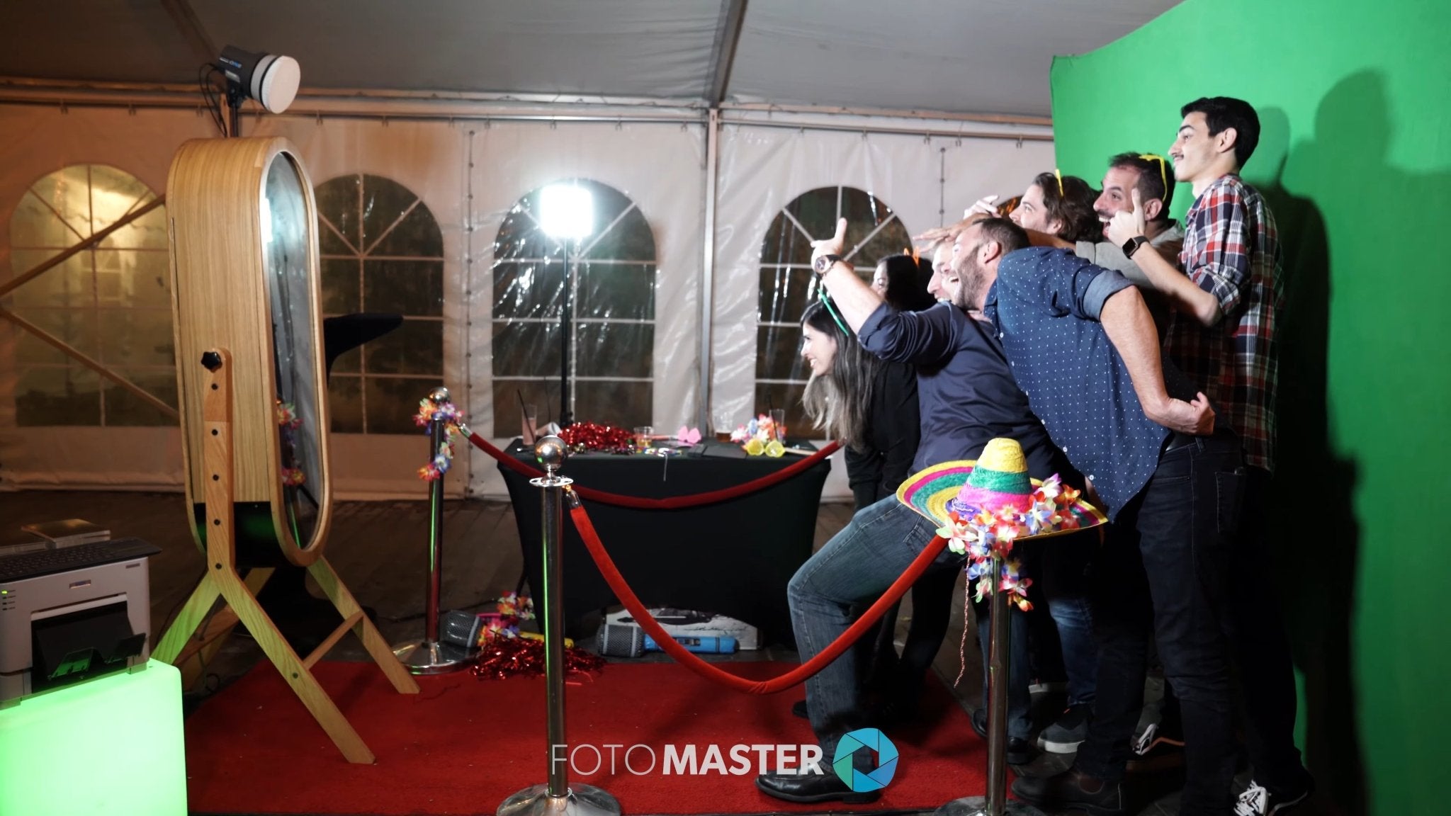 Retro Mirror Booth at Events: A Corporate Party