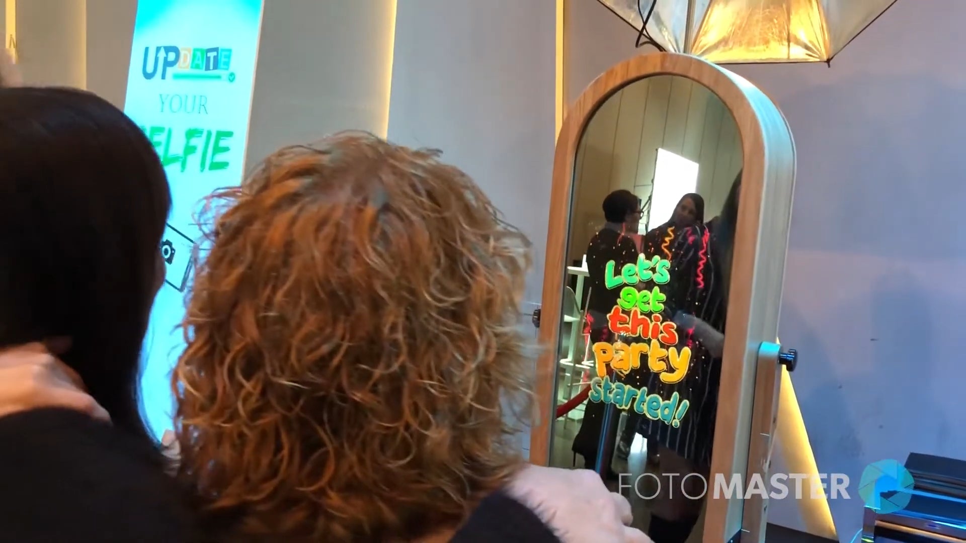 Retro Mirror Booth at Events: Corporate Team Building Outing
