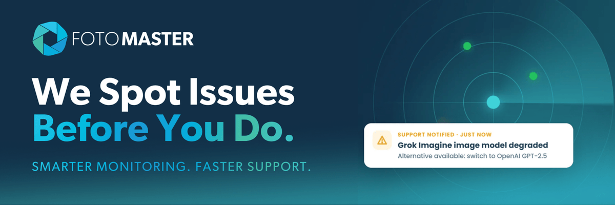 New Foto Master Service Status Page and Real-Time System Monitoring