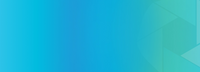 Abstract gradient background in blue and teal with subtle geometric shapes.