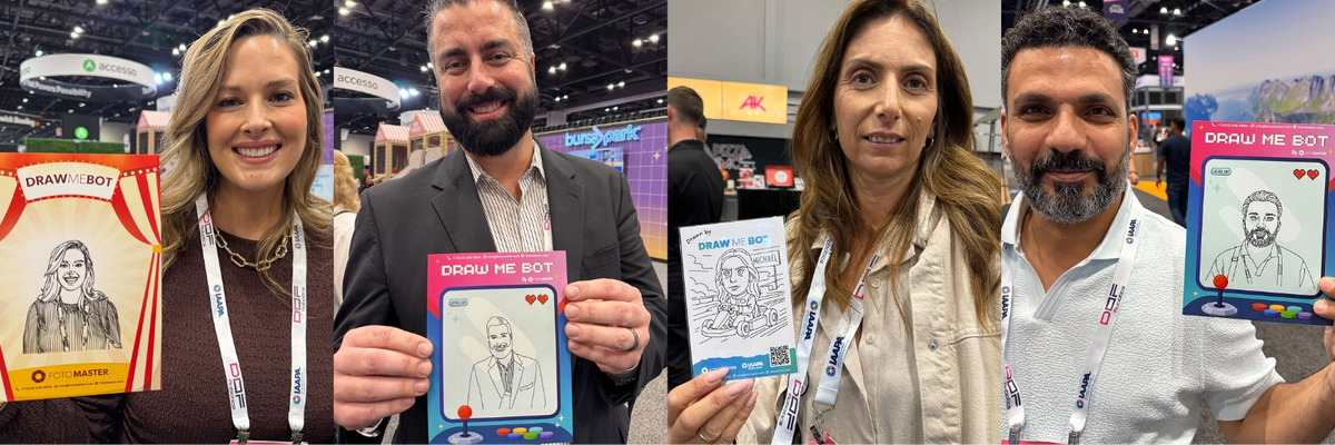 Draw Me Bot Results at IAAPA 2025 - Foto Master