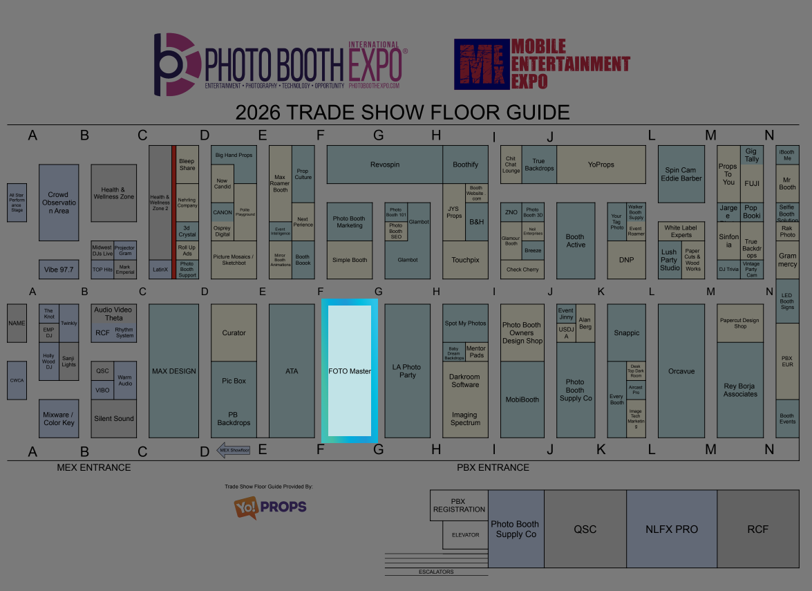 PBX 2026 trade show map