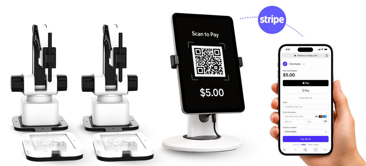 Shopify and Stripe payment integrations for Draw Me Bot