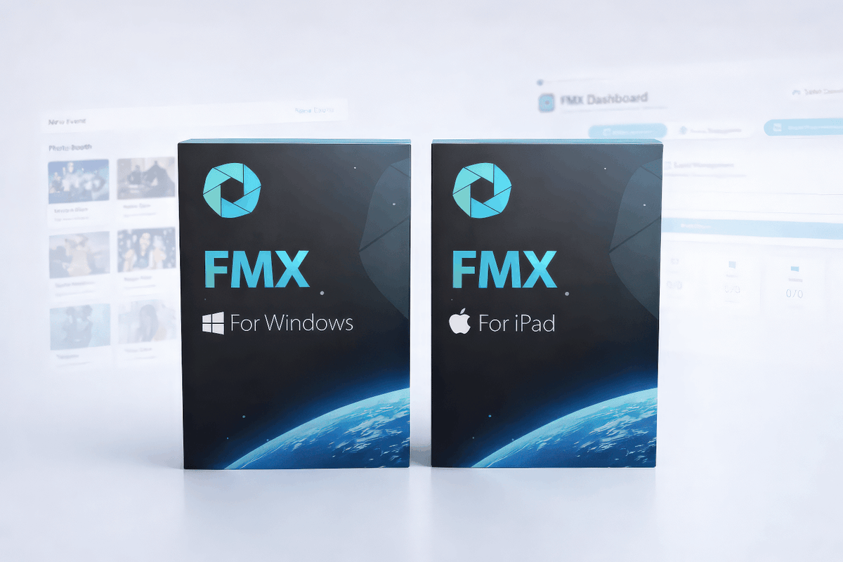 FMX For Windows and FMX For iPad Software Boxes Image shot