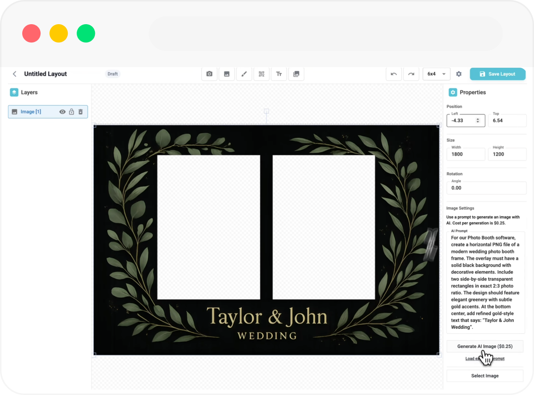 Overlay Creator Screenshot from Foto Master Cloud