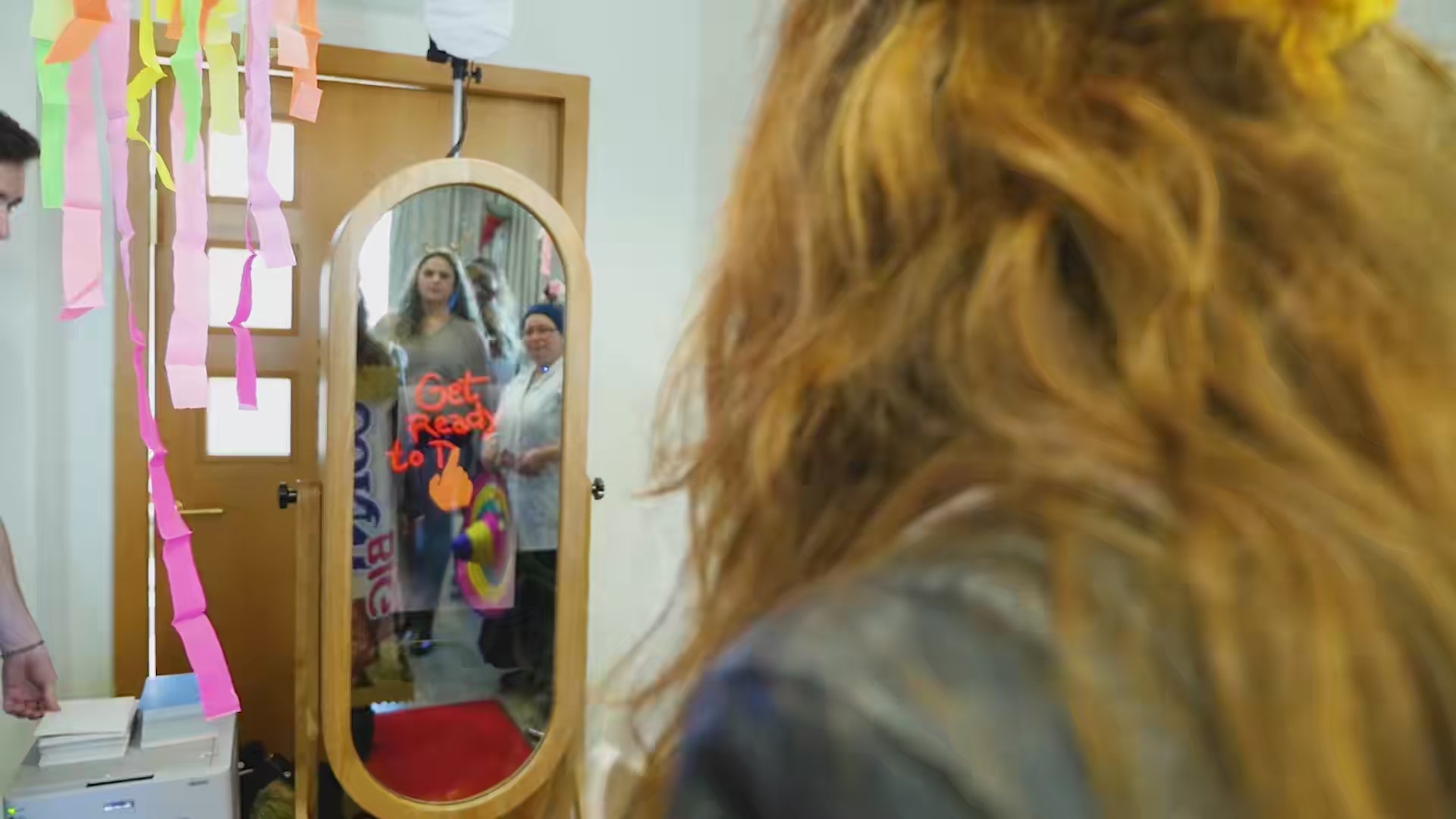 Retro Mirror Booth at Events: A Costume Party