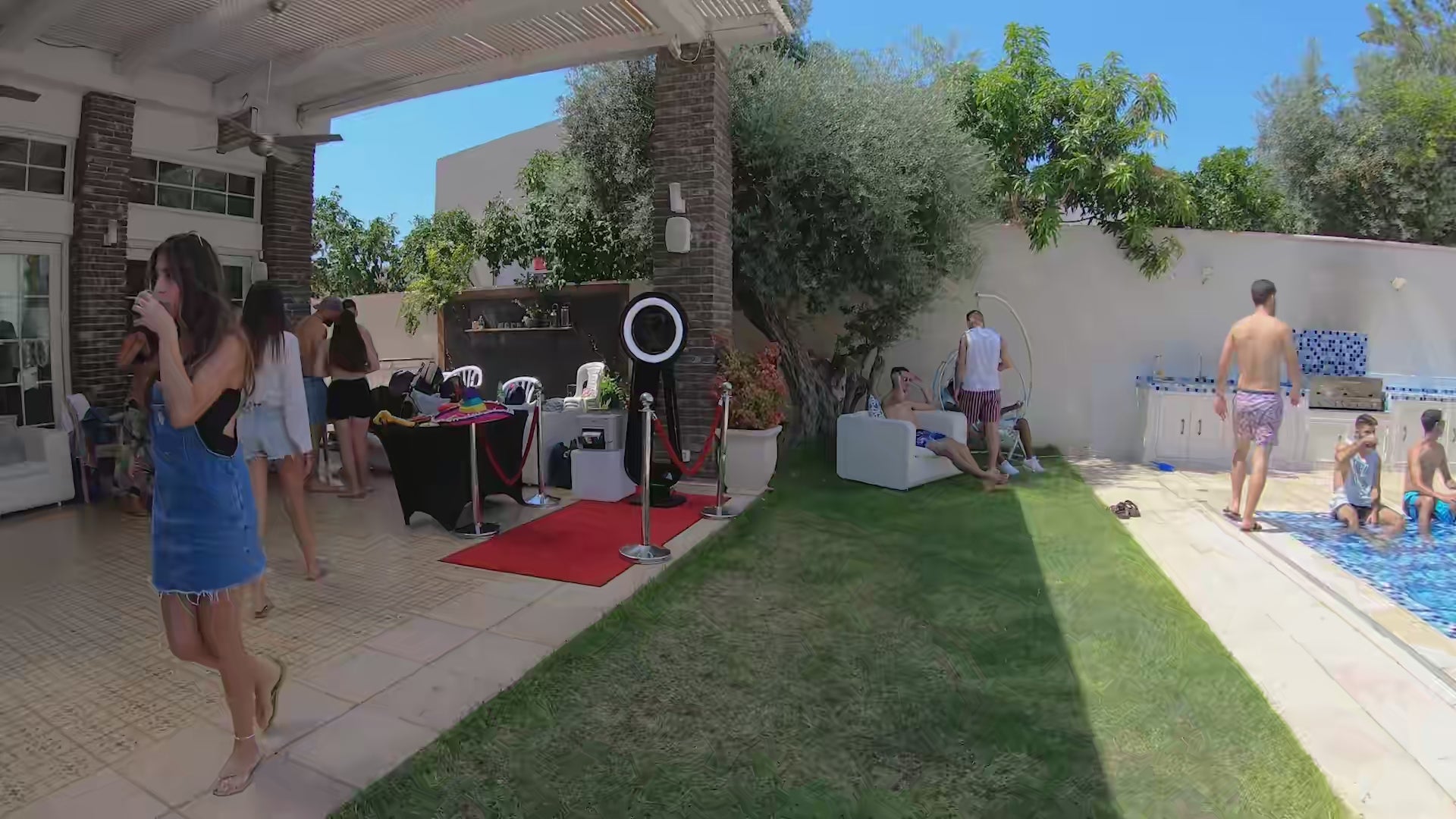 Pylon iPad Booth at Events: A Pool Party