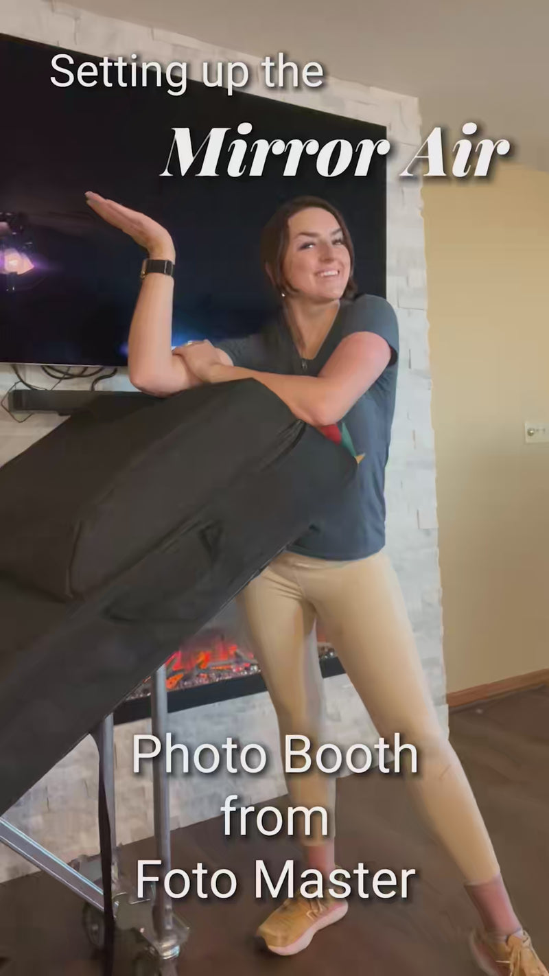 Mirror Air Booth: 65'' Floating Mirror & RGBW | FOTO MASTER