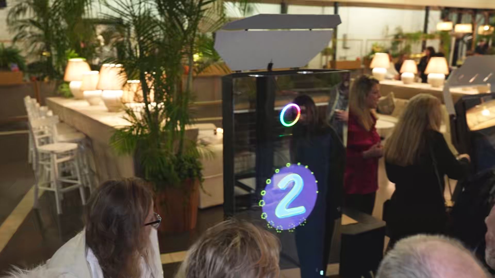 Mirror X Booth: Group AI Headshots in Action at a Corporate Event