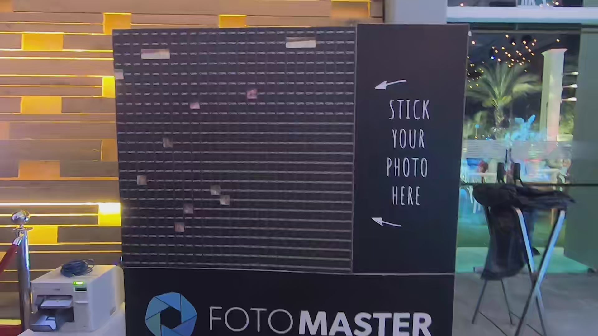 Photo Mosaic Wall at Events: A Wedding