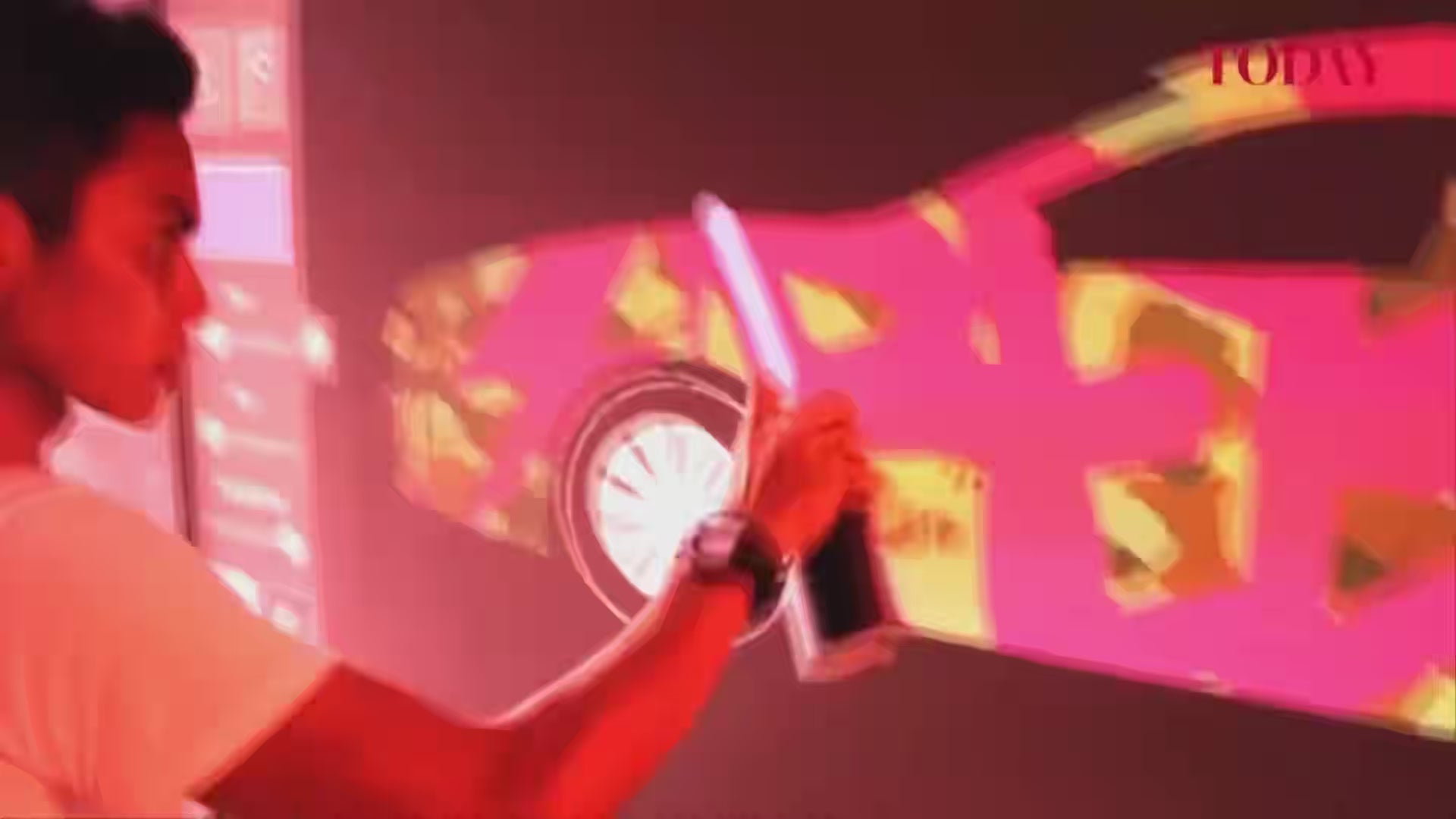 Air Graffiti Wall at Events: A Mercedes-Benz A-Class Launch Party