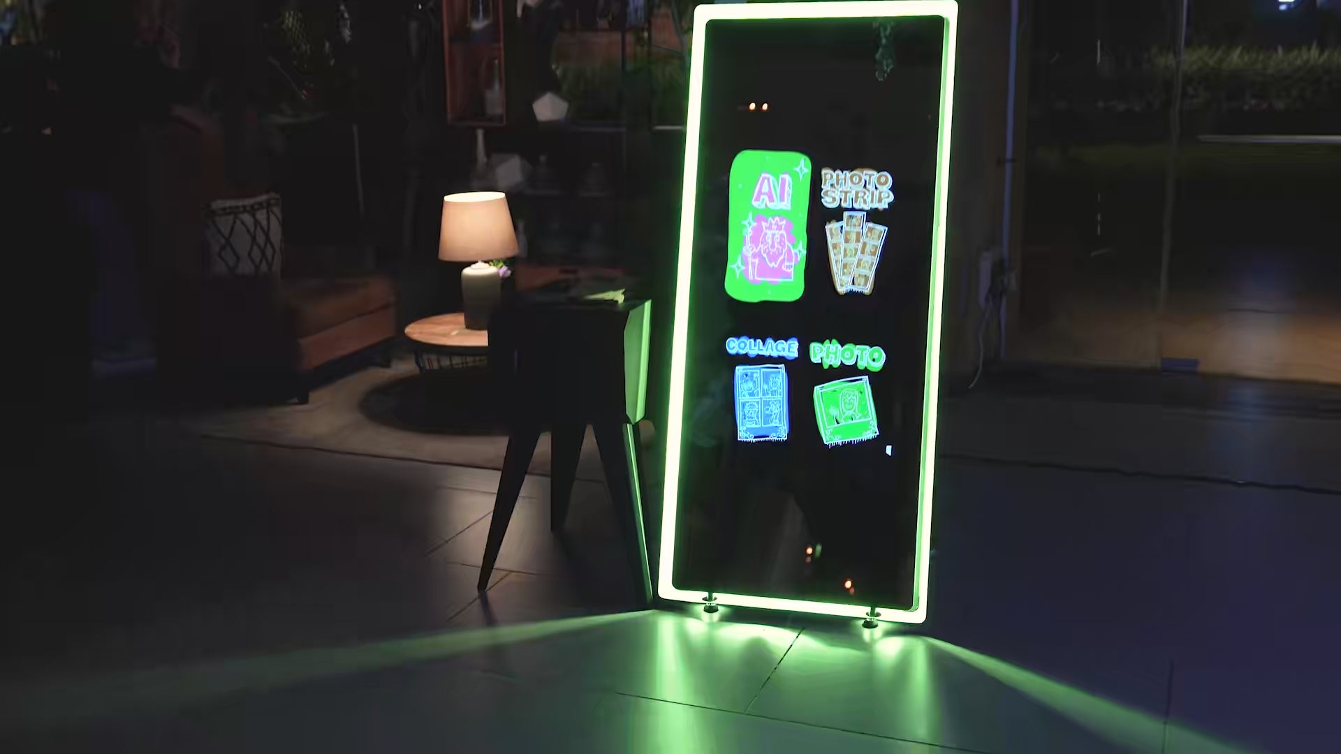 Mirror Air Booth: Group AI Headshots in Action at a Bar Mitzvah