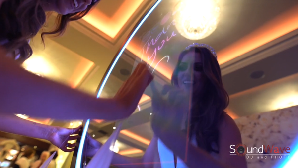 Logo: Sound Wave Dj And Photo|Logo: SoundWave DJ and PHOTO|SoundWave DJ and Photos: Foto Master's Beauty Mirror Booth