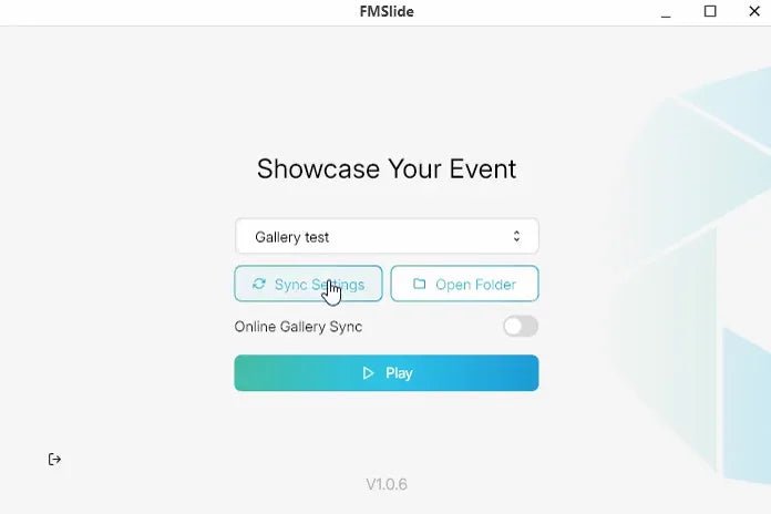 Syncing an event and starting an FMSlide slideshow