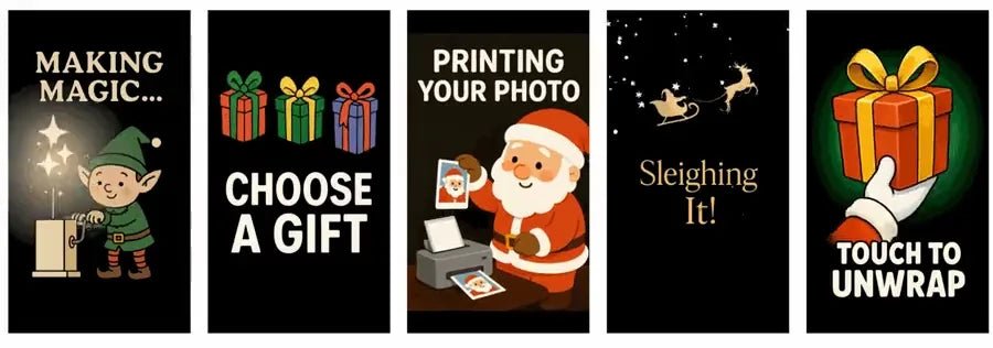 Christmas photo booth screen animations from the Foto Master holiday pack