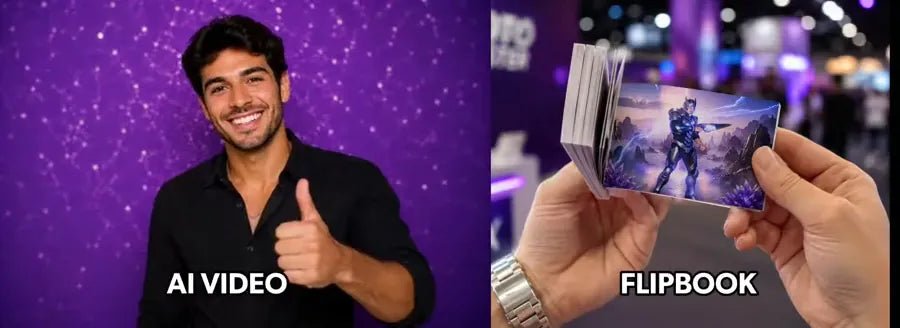 AI video turned into a printed flipbook