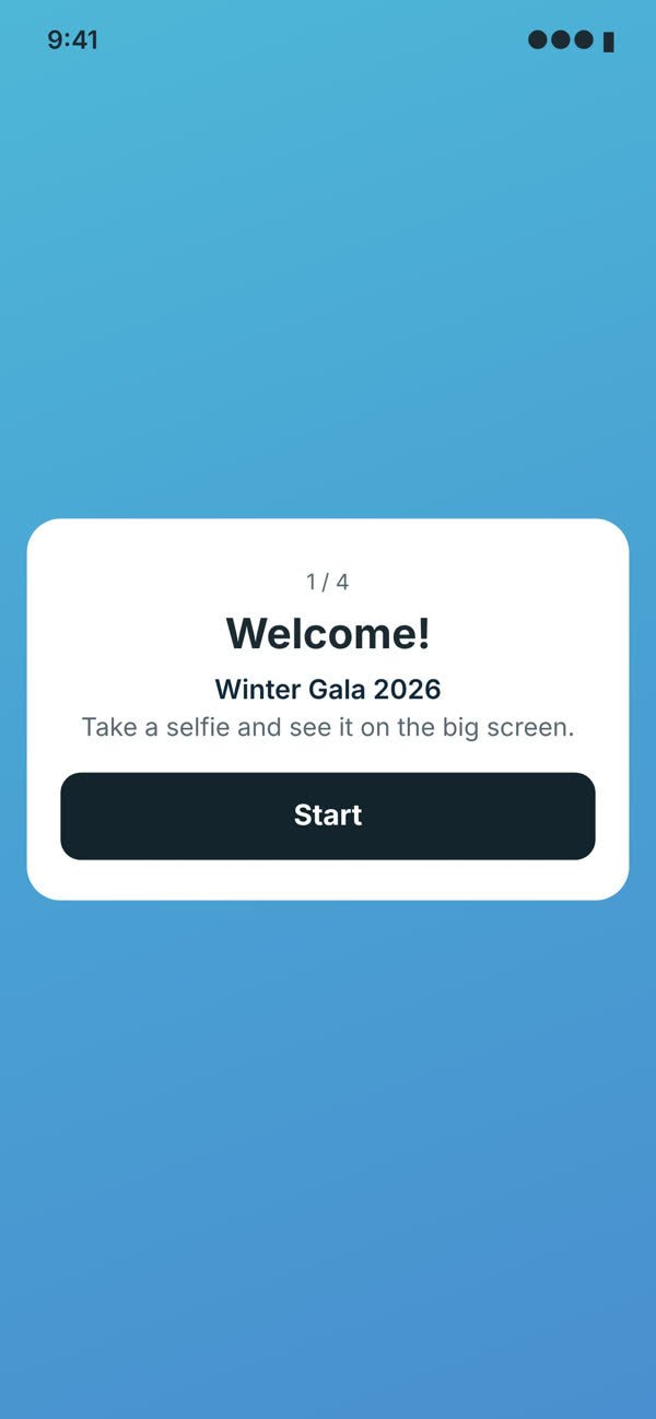 Greet Every Guest screen on the guest's phone