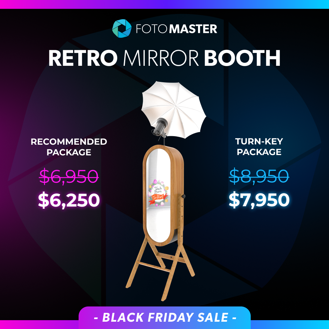 Black Friday Deals for retro mirror booth