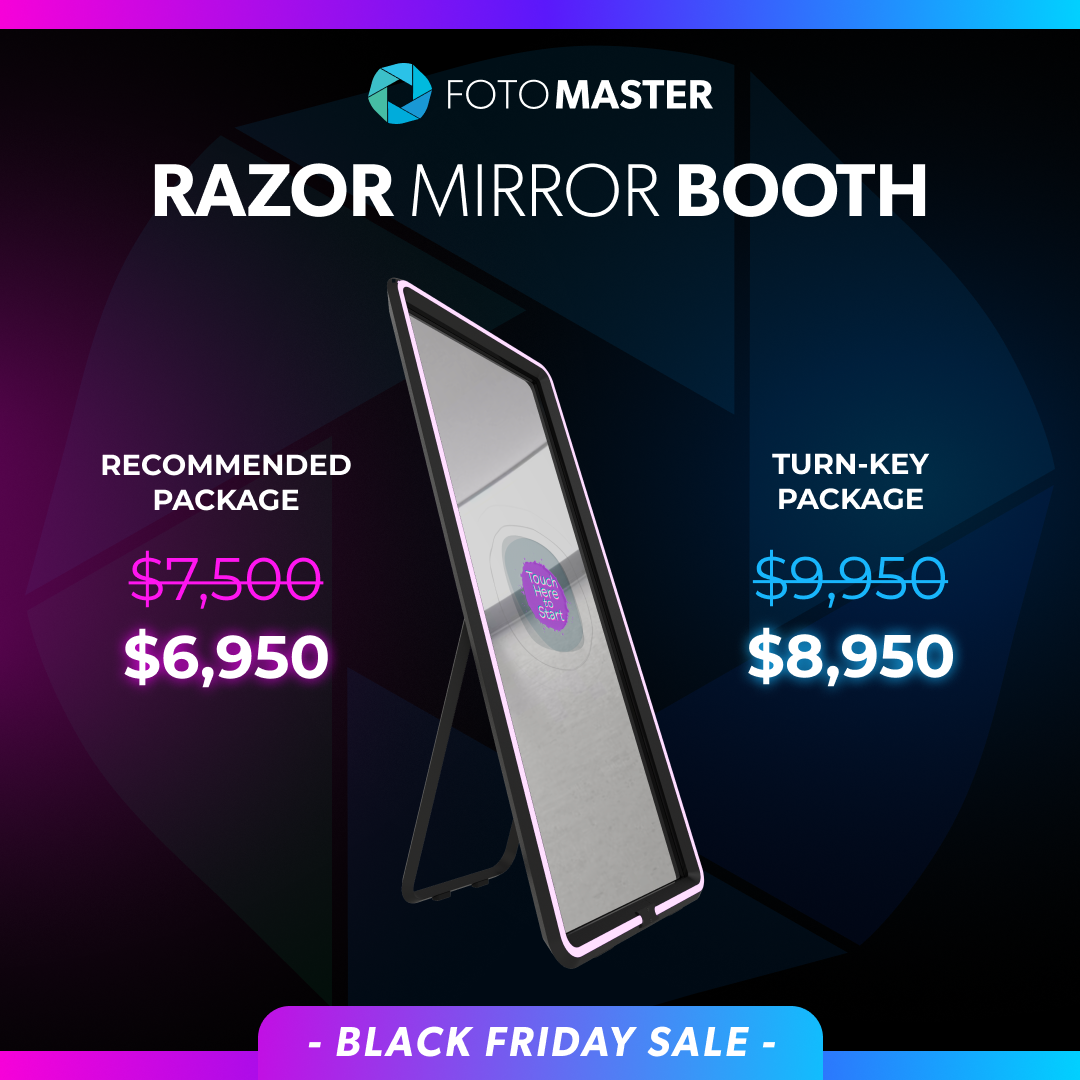 Black Friday Deals for razor mirror booth